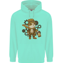 Steampunk Hamster Mens 80% Cotton Hoodie Peppermint