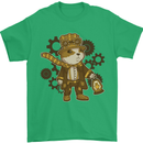 Steampunk Hamster Mens T-Shirt 100% Cotton Irish Green