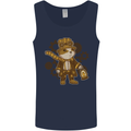 Steampunk Hamster Mens Vest Tank Top Navy Blue