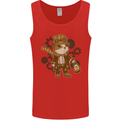 Steampunk Hamster Mens Vest Tank Top Red