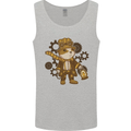 Steampunk Hamster Mens Vest Tank Top Sports Grey