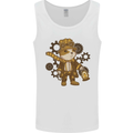 Steampunk Hamster Mens Vest Tank Top White