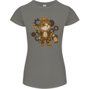 Steampunk Hamster Womens Petite Cut T-Shirt Charcoal