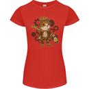 Steampunk Hamster Womens Petite Cut T-Shirt Red