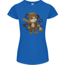 Steampunk Hamster Womens Petite Cut T-Shirt Royal Blue