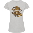 Steampunk Hamster Womens Petite Cut T-Shirt Sports Grey