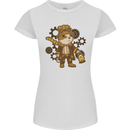 Steampunk Hamster Womens Petite Cut T-Shirt White