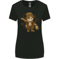 Steampunk Hamster Womens Wider Cut T-Shirt Black