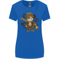 Steampunk Hamster Womens Wider Cut T-Shirt Royal Blue