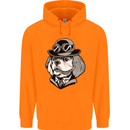 Steampunk King Charles Spaniel Cavelier Childrens Kids Hoodie Orange
