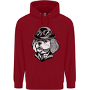 Steampunk King Charles Spaniel Cavelier Childrens Kids Hoodie Red