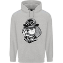 Steampunk King Charles Spaniel Cavelier Childrens Kids Hoodie Sports Grey