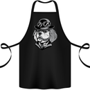 Steampunk King Charles Spaniel Cavelier Cotton Apron 100% Organic Black