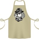 Steampunk King Charles Spaniel Cavelier Cotton Apron 100% Organic Khaki
