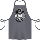 Steampunk King Charles Spaniel Cavelier Cotton Apron 100% Organic Steel