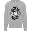 Steampunk King Charles Spaniel Cavelier Kids Sweatshirt Jumper Sports Grey