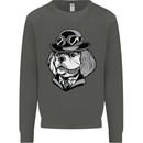 Steampunk King Charles Spaniel Cavelier Kids Sweatshirt Jumper Storm Grey