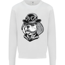 Steampunk King Charles Spaniel Cavelier Kids Sweatshirt Jumper White