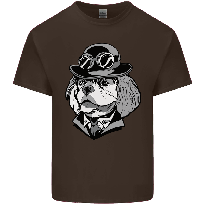 Steampunk King Charles Spaniel Cavelier Kids T-Shirt Childrens Chocolate
