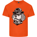 Steampunk King Charles Spaniel Cavelier Kids T-Shirt Childrens Orange
