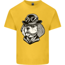Steampunk King Charles Spaniel Cavelier Kids T-Shirt Childrens Yellow