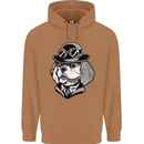 Steampunk King Charles Spaniel Cavelier Mens 80% Cotton Hoodie Caramel Latte