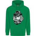 Steampunk King Charles Spaniel Cavelier Mens 80% Cotton Hoodie Irish Green