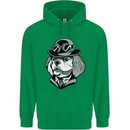 Steampunk King Charles Spaniel Cavelier Mens 80% Cotton Hoodie Irish Green