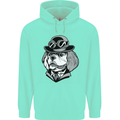 Steampunk King Charles Spaniel Cavelier Mens 80% Cotton Hoodie Peppermint