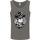 Steampunk King Charles Spaniel Cavelier Mens Vest Tank Top Charcoal