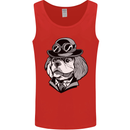 Steampunk King Charles Spaniel Cavelier Mens Vest Tank Top Red
