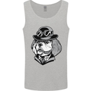 Steampunk King Charles Spaniel Cavelier Mens Vest Tank Top Sports Grey
