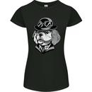 Steampunk King Charles Spaniel Cavelier Womens Petite Cut T-Shirt Black