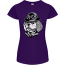 Steampunk King Charles Spaniel Cavelier Womens Petite Cut T-Shirt Purple