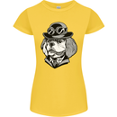 Steampunk King Charles Spaniel Cavelier Womens Petite Cut T-Shirt Yellow