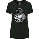 Steampunk King Charles Spaniel Cavelier Womens Wider Cut T-Shirt Black