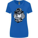 Steampunk King Charles Spaniel Cavelier Womens Wider Cut T-Shirt Royal Blue