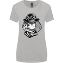 Steampunk King Charles Spaniel Cavelier Womens Wider Cut T-Shirt Sports Grey