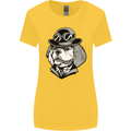Steampunk King Charles Spaniel Cavelier Womens Wider Cut T-Shirt Yellow
