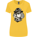 Steampunk King Charles Spaniel Cavelier Womens Wider Cut T-Shirt Yellow