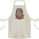 Steampunk Lion Cotton Apron 100% Organic Natural