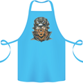 Steampunk Lion Cotton Apron 100% Organic Turquoise