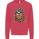 Steampunk Lion Kids Sweatshirt Jumper Heliconia