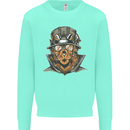 Steampunk Lion Kids Sweatshirt Jumper Peppermint