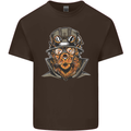 Steampunk Lion Kids T-Shirt Childrens Chocolate