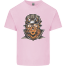 Steampunk Lion Kids T-Shirt Childrens Light Pink