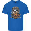 Steampunk Lion Kids T-Shirt Childrens Royal Blue