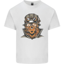Steampunk Lion Kids T-Shirt Childrens White