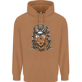Steampunk Lion Mens 80% Cotton Hoodie Caramel Latte