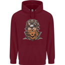 Steampunk Lion Mens 80% Cotton Hoodie Maroon